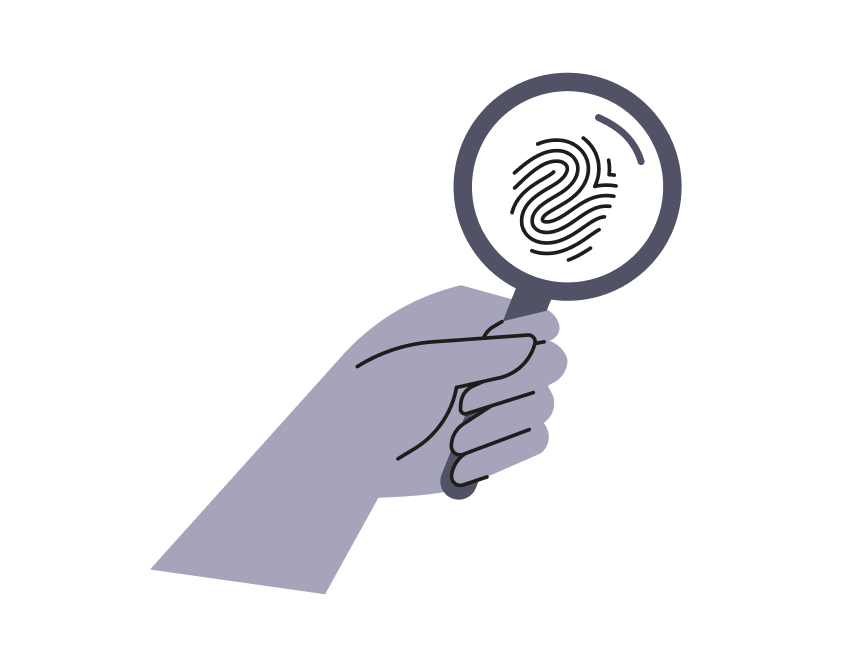 ID Proof checking fingerprint