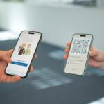 Picture of two smartphones with Austrian digital document App eAusweise on screen